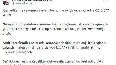 Anne ve bebek sağlığında yeni dönem: RİTAS ile 81 ilde kesintisiz takip