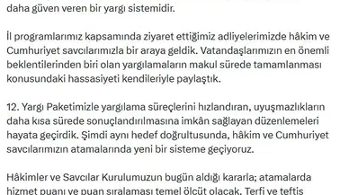 Yargıda atama dönemi değişiyor: Puan sistemiyle liyakat esas alınacak