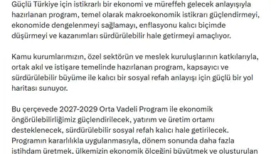 İletişim Başkanı Duran'dan yeni OVP mesajı: Ekonomide üç yıllık yol haritası netleşti