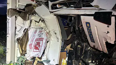 Tarsus-Pozantı Otoyolu'nda acı son: Sebze yüklü kamyon TIR'a çarptı