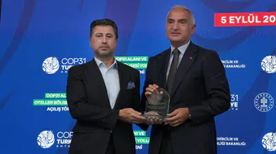 Belek turizminde altyapı hamlesi: Bakanlara teşekkür plaketi