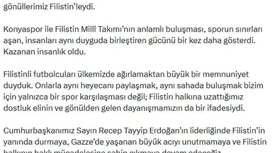 Konya'da yeşil sahalarda Filistin dayanışması: Sporun birleştirici gücü sahaya yansıdı