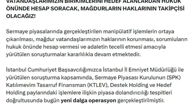 Borsa manipülasyonu operasyonunda yeni dalga: 14 kişi daha gözaltına alındı
