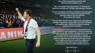 Arca Çorum FK'da Uğur Uçar dönemi sona erdi: Tarihi başarıyla veda etti