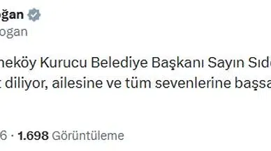 Emine Erdoğan'dan Sıddık Eraslan için taziye mesajı