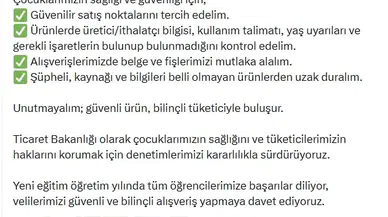 Okul alışverişinde velilere kritik uyarı: Sağlığınız için bu detaylara dikkat edin