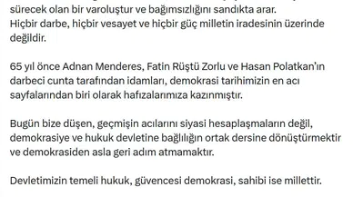 Kılıçdaroğlu'ndan 17 Eylül mesajı: Demokrasi tarihimizin kara lekesi