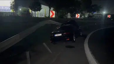 Basın Ekspres Yolu'nda gece yarısı kaza: Bir kişi hastanelik oldu