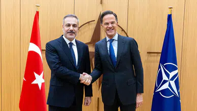 Bakan Fidan, NATO Genel Sekreteri Rutte ile Brüksel’de bir araya geldi