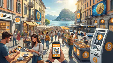 İsviçre'nin Lugano kentinde bitcoin neredeyse tek ödeme sistemi haline geldi!
