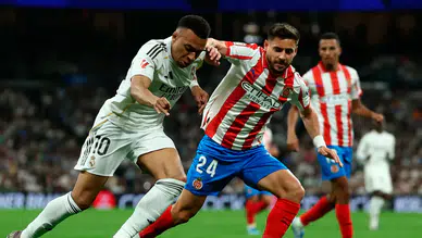 Real Madrid şampiyonluk yolunda yara aldı: Girona engeline takıldı