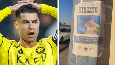 Al Hilal taraftarları Ronaldo'yla dalga geçti: Riyad sokakları "Kayıp aranıyor, aşırı ağlama sorunu var" afişleriyle doldu
