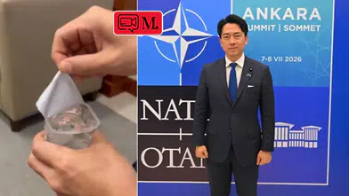 NATO Zirvesi'nde Japon Bakan'ın dikkatini çeken detay: "İlk başta mum sandım"