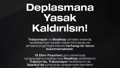 Bordo-mavililerden Beşiktaş maçı öncesi tarihi deplasman çağrısı