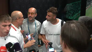 Konyaspor-Trabzonspor maçında gergin anlar: Deniz Türüç ile TFF temsilcisi karşı karşıya geldi