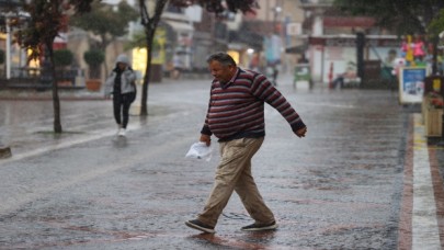 Edirne’de sağanak etkili oldu