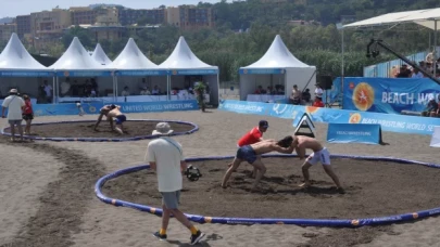 Dünya Plaj Güreşi Şampiyonası 1. Serisi Muğla’da yapıldı