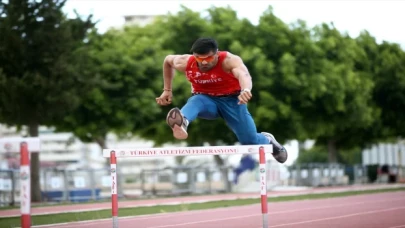 Rekortmen atlet Sinan Ören, uluslararası başarı için ter döküyor