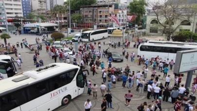 Bandırmasporlu taraftarlar, otobüslerle final maçı için Kocaeli’ye hareket etti