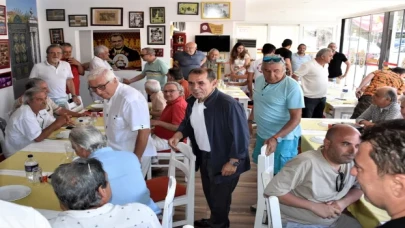 Dursun Özbek, Bodrum 1905 Galatasaraylılar Derneği üyeleriyle bir araya geldi