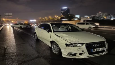 Bağcılar’da zincirleme trafik kazasında 1 kişi yaralandı