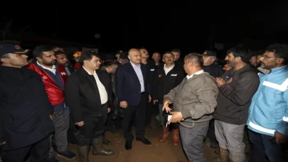 İçişleri Bakanı Soylu, Tatlar Deresi’nde incelemelerde bulundu: