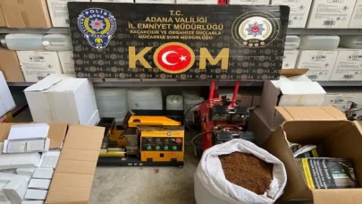 Adana’da 4 milyon 269 bin 600 makaron ele geçirildi