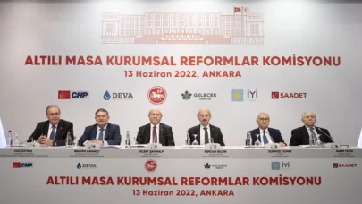 Altılı masanın ”Kurumsal Reformlar Komisyonu”, raporunu açıkladı