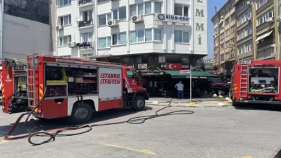 Kadıköy’de lokantada çıkan yangın söndürüldü