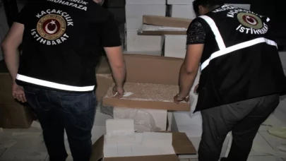 Gümrük Muhafazadan Mersin ve İzmir’de kaçak sigara ve tütün operasyonu