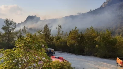 KKTC’de ormanlık alanda çıkan yangına müdahale ediliyor