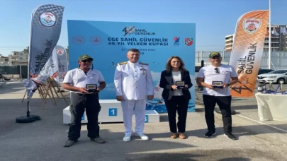Ege Sahil Güvenlik 40. Yıl Yelken Yarışları’nda ödüller sahiplerini buldu