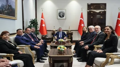 Cumhurbaşkanı Yardımcısı Oktay, KKTCTürkiye Dostluk Grubu Başkanı Canaltay’ı kabul etti