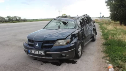 Konya’da iki otomobilin çarpıştığı kazada 5 kişi yaralandı