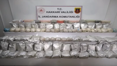 Hakkari’de 100 kilogramı aşkın uyuşturucu ele geçirildi