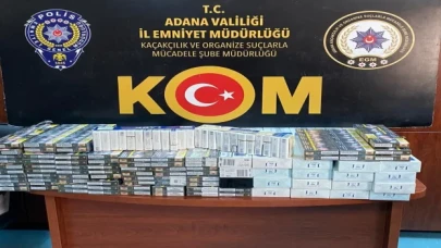 Adana’da 3 milyon 432 bin makaron ele geçirildi
