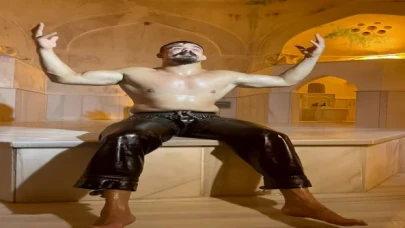 Başpehlivan Cengizhan Şimşek ”hamam” ritüelini sürdürdü