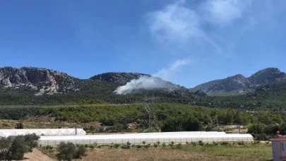 Antalya’da çıkan orman yangınına havadan ve karadan müdahale ediliyor
