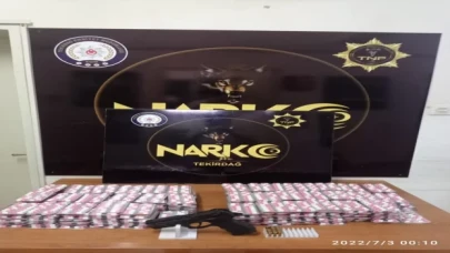 Tekirdağ’da evlerinde 5 bin 268 sentetik ecza ele geçirilen 2 kişi tutuklandı