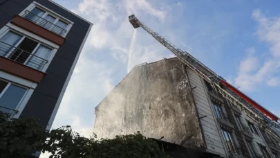 Şişli’de metruk binada çıkan yangın söndürüldü