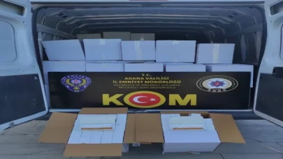 Adana’da 21 milyon makaron ele geçirildi