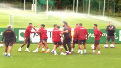 Galatasaray antrenmanında gerginlik