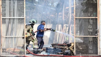 Ankara Toptancı Hali’nde yangın çıktı