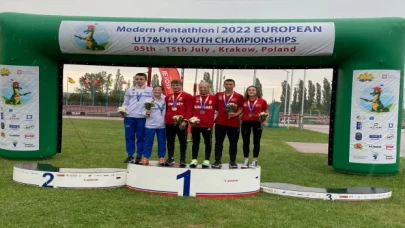 Genç milli modern pentatlonculardan Avrupa Şampiyonası’nda bronz madalya
