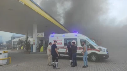 Konya’da dinlenme tesisinde yangın çıktı