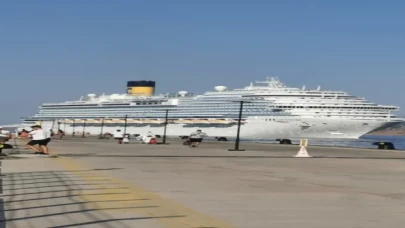 Dev kruvaziyer ”Costa Venezia” Bodrum’a yanaştı