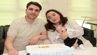 Erzurum’da 745 gram doğan bebeklerini 155 gün sonra kucaklarına aldılar