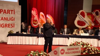 Demokrat Parti Genel Başkanı Uysal, partisinin Muğla İl Kongresi’ne katıldı