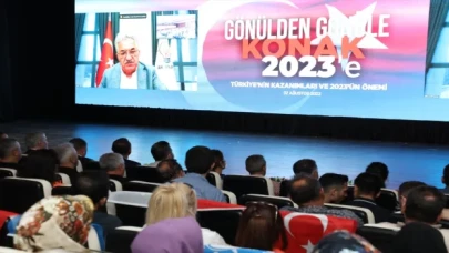 AK Parti’li Hayati Yazıcı, İzmir’deki ”Gönülden Gönüle 2023” programına video konferansla katıldı: