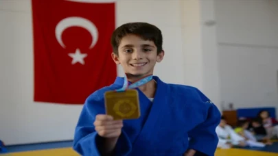 12 yaşındaki judocu Eyüp, Balkan Şampiyonasına hazırlanıyor